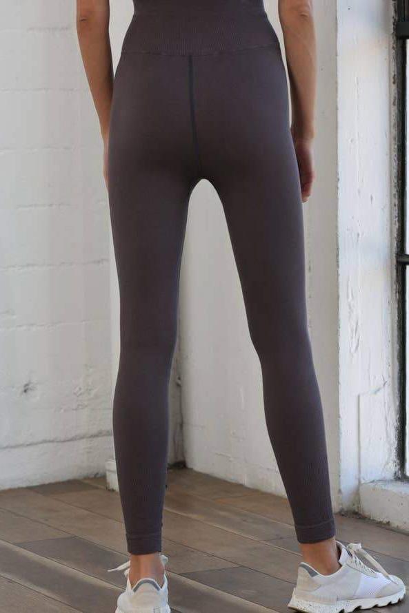 High Waist Ribbed Leggings - Apparel & Accessories - The Calm and