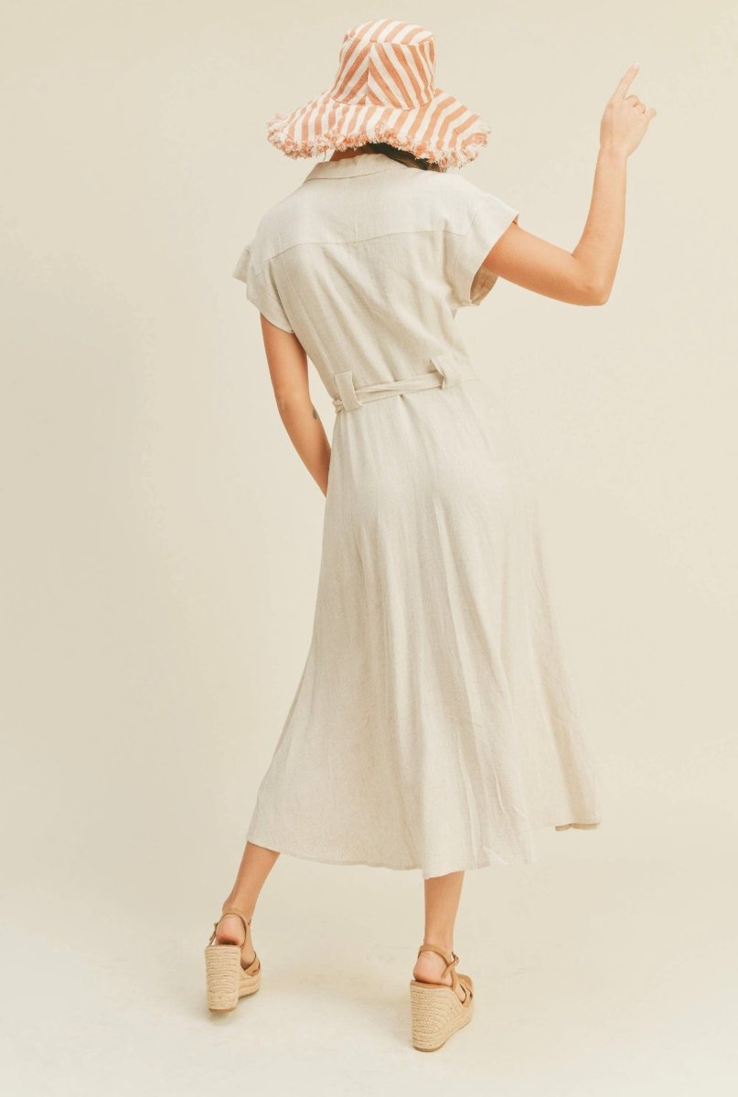 Caroline Belted Dress - Dresses - The Calm and Collected
