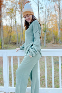 Favorite Rib Knit Lounge Set - Outfit Sets - The Calm and Collected