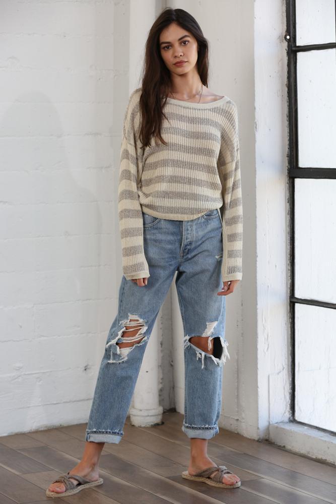 Outfit Sets Onida Loose Knit Striped Sweater