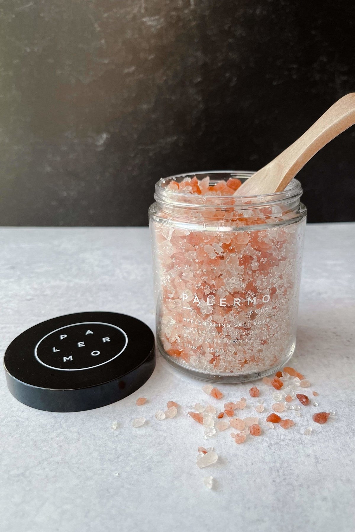 Bath Additives Replenishing Salt Soak - Himalayan Pink + Dead Sea Salts - 8oz Jar