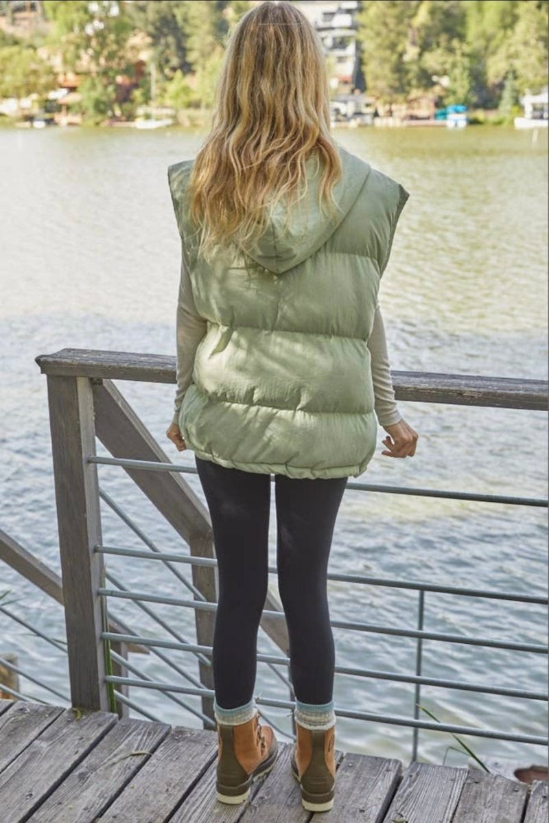 Where To Puffer Vest in Mint